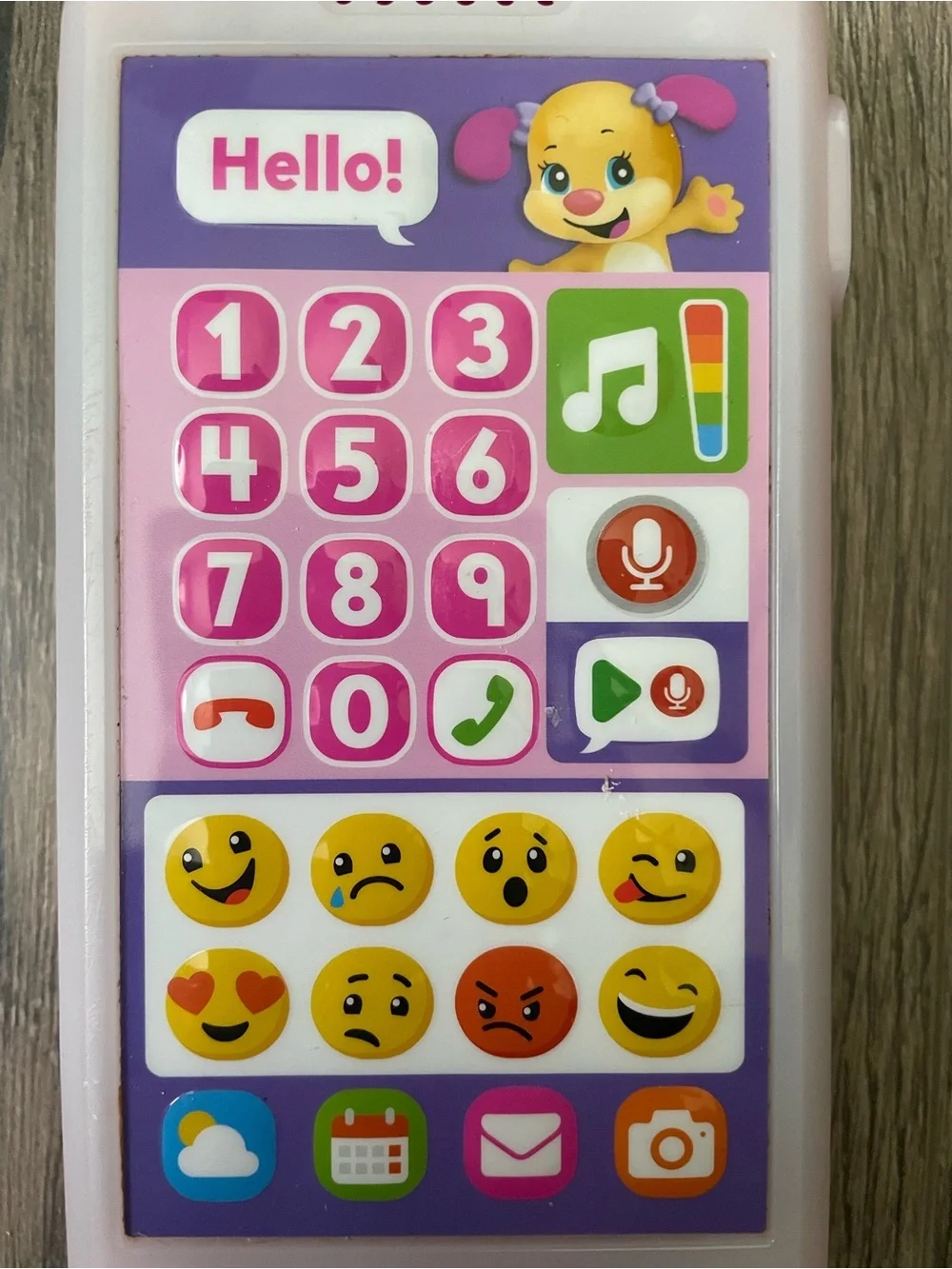 Fisher Price Laugh & Learn Record Leave A Message Smartphone Toddler Toy Working